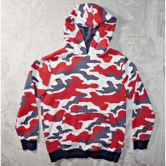Tommy Hilfiger Other - Tommy Hilfiger Little Boys All Over Print Pullover Hoodie 16/18